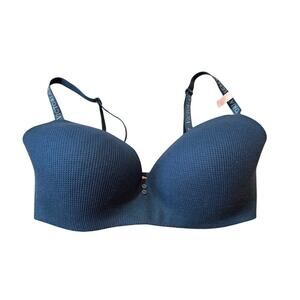Victoria's Secret Women's Bra size 38 DDD, Micro Waffle; Wireless, NWT. TEAL